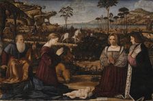 Holy Family and Donors, 1505. Creator: Carpaccio, Vittore (1460-1526)