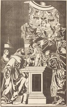 Holy Family and Four Saints, 1739. Creator: John Baptist Jackson