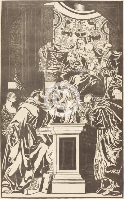 Holy Family and Four Saints, 1739. Creator: John Baptist Jackson.