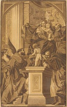 Holy Family and Four Saints, 1739. Creator: John Baptist Jackson