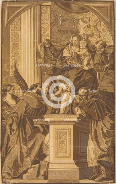 Holy Family and Four Saints, 1739. Creator: John Baptist Jackson.