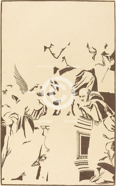 Holy Family and Four Saints, 1739. Creator: John Baptist Jackson.