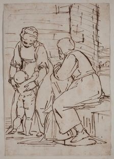 Holy Family, between 1565 and 1570. Creator: Unknown Italian; After Luca Cambiaso Italian, 1527-1585