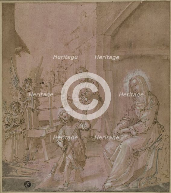 Holy Family in Joseph's Carpentry Shop, n.d. Creator: Unknown.