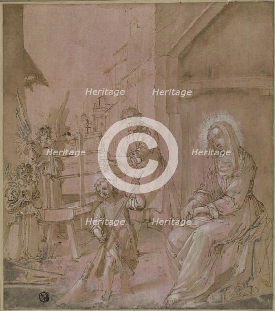 Holy Family in Joseph's Carpentry Shop, n.d. Creator: Unknown.