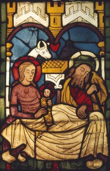 Holy Family in the Stable from a Swedish Church, c20th century