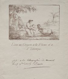 Holy Family on the Flight into Egypt, 1809. Creator: Dominique Vivant Denon (French, 1747-1825)