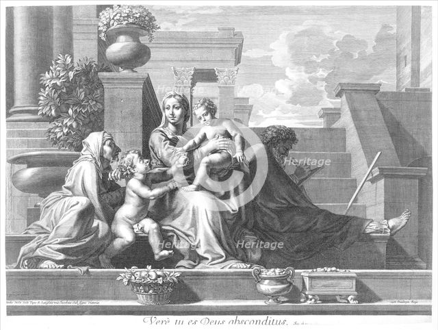 Holy Family on the Steps, 1668. Creator: Claudine Bouzonnet Stella.