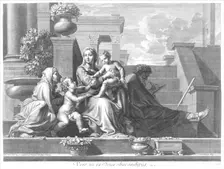Holy Family on the Steps, 1668. Creator: Claudine Bouzonnet Stella