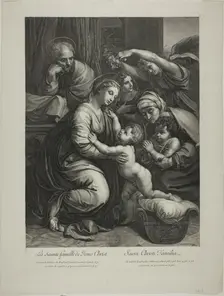 Holy Family of Jesus Christ, n.d. Creator: Gerard Edelinck