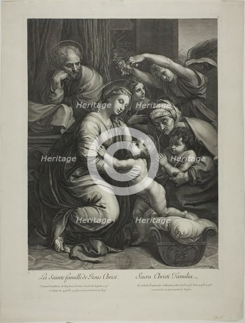 Holy Family of Jesus Christ, n.d. Creator: Gerard Edelinck.