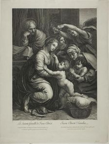 Holy Family of Jesus Christ, n.d. Creator: Gerard Edelinck