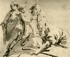 Holy Family mid 18th century, (1928). Artist: Giovanni Battista Tiepolo
