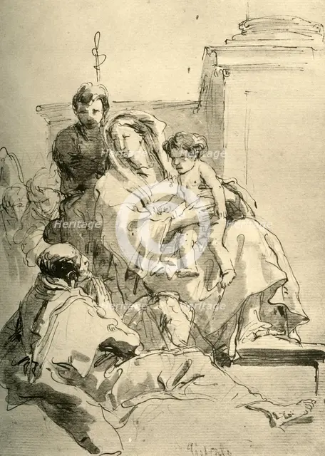 'Holy Family', mid 18th century, (1928). Artist: Giovanni Battista Tiepolo.