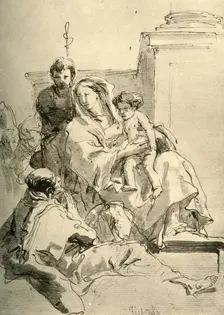 Holy Family mid 18th century, (1928). Artist: Giovanni Battista Tiepolo