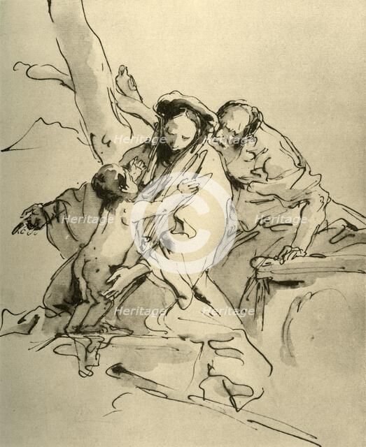 'Holy Family', mid 18th century, (1928). Artist: Giovanni Battista Tiepolo.