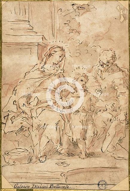 Holy Family, n.d. Creator: Gaspare Diziani.