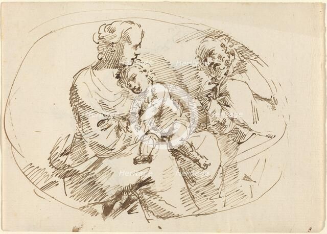 Holy Family [recto]. Creator: Donato Creti.