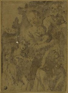 Holy Family with the Infant John the Baptist, c. 1600. Creator: Unknown