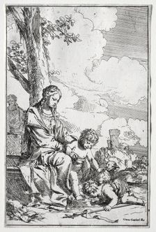 Holy Family with the Infant St. John. Creator: Giulio I Carpioni (Italian, 1611-1674)