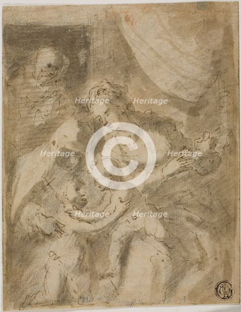 Holy Family with the Infant Saint John and Saint Anne, n.d. Creator: Unknown.