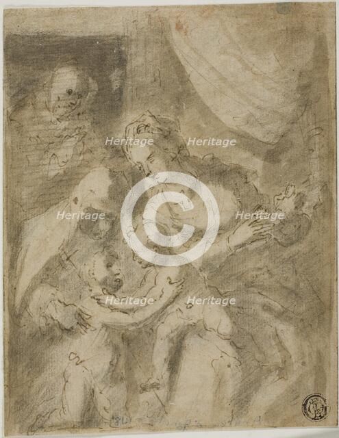 Holy Family with the Infant Saint John and Saint Anne, n.d. Creator: Unknown.