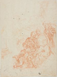 Holy Family with the Infant Saint John, n.d. Creator: Unknown