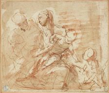 Holy Family with the Infant Saint John, n.d. Creator: Valerio Castello