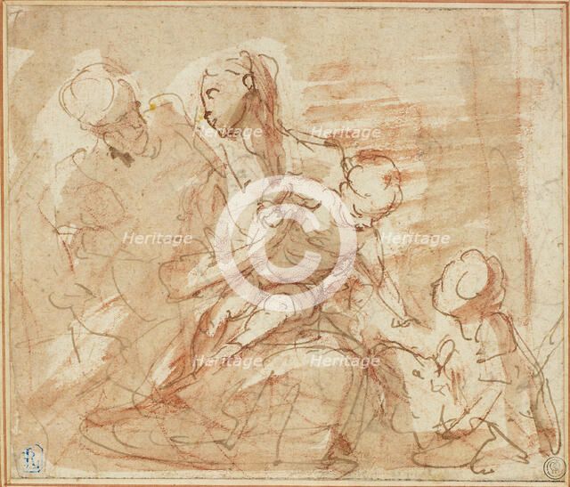 Holy Family with the Infant Saint John, n.d. Creator: Valerio Castello.