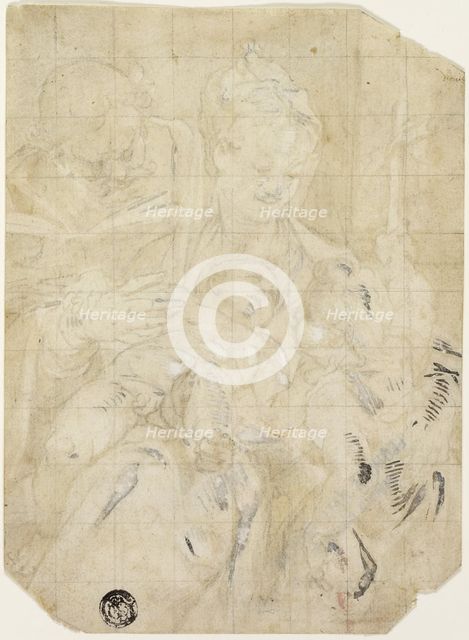 Holy Family with the Infant Saint John the Baptist, 1580/85. Creator: Dionisio Calvaert.