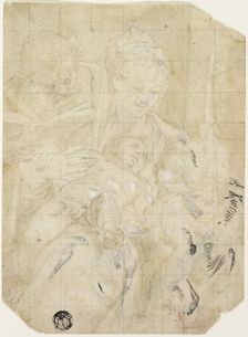 Holy Family with the Infant Saint John the Baptist, 1580/85. Creator: Dionisio Calvaert