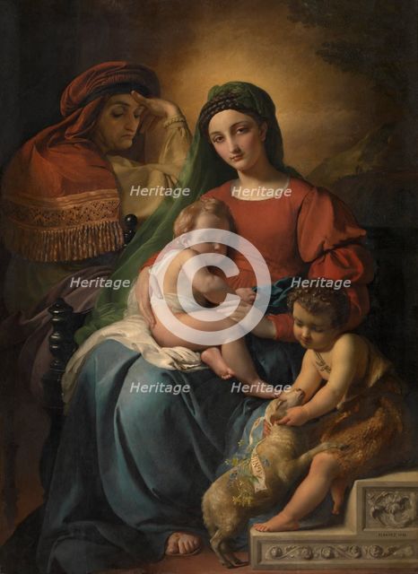 Holy Family with the Infant Saint John the Baptist, 1848. Creator: Francois-Joseph Navez.