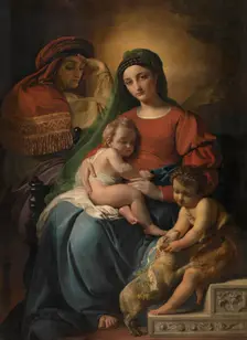 Holy Family with the Infant Saint John the Baptist, 1848. Creator: Francois-Joseph Navez