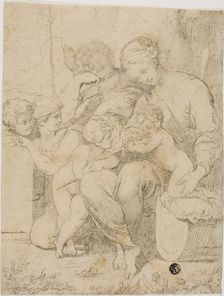 Holy Family with the Infant Saint John the Baptist and Angels, n.d. Creator: Unknown