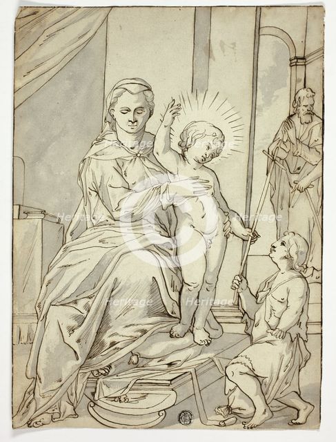 Holy Family with the Infant Saint John the Baptist, n.d. Creator: Unknown.