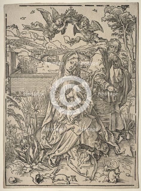 Holy Family with the Three Hares. Creator: Albrecht Dürer (German, 1471-1528).