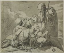 Holy Family with Warrior Saint, n.d. Creator: Unknown