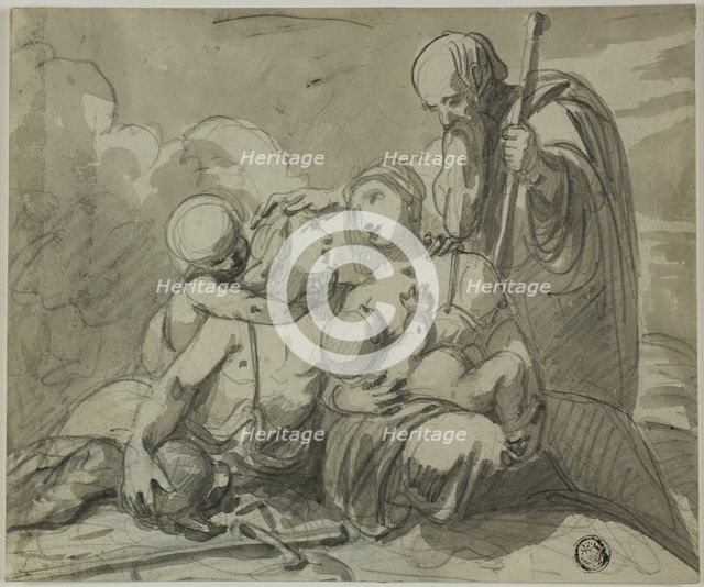 Holy Family with Warrior Saint, n.d. Creator: Unknown.