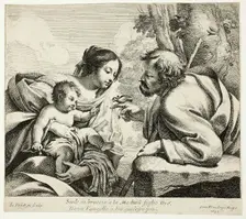 Holy Family With a Bird, 1633. Creator: Simon Vouet