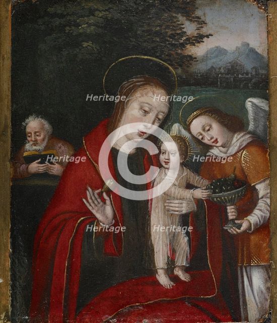 Holy Family with an Angel, about 1540. Creator: Unknown.