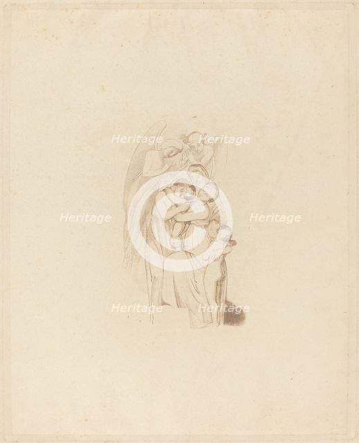 Holy Family? with Angels l.1: The March of the Intellect, 19th century. Creator: Unknown.