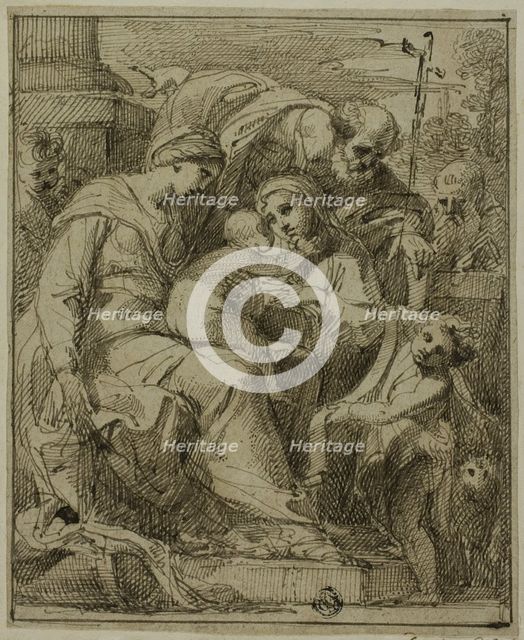 Holy Family with Female Saint and Infant Saint John the Baptist, n.d. Creator: Giuseppe Santi.