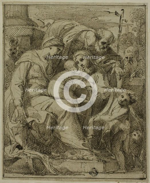 Holy Family with Female Saint and Infant Saint John the Baptist, n.d. Creator: Giuseppe Santi.