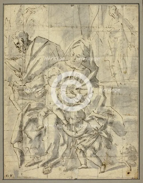 Holy Family with Infant Saint John the Baptist, n.d. Creator: Gaspare Diziani.