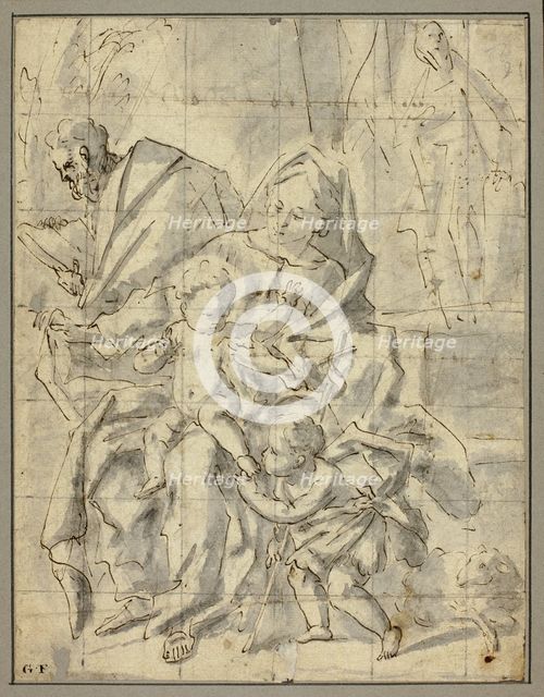 Holy Family with Infant Saint John the Baptist, n.d. Creator: Gaspare Diziani.