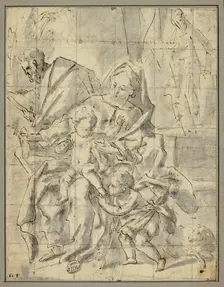 Holy Family with Infant Saint John the Baptist, n.d. Creator: Gaspare Diziani