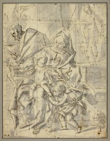 Holy Family with Infant Saint John the Baptist, n.d. Creator: Gaspare Diziani