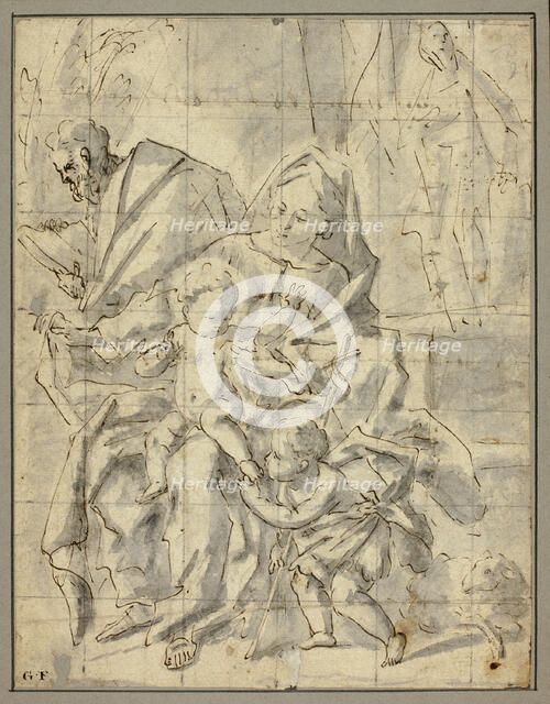Holy Family with Infant Saint John the Baptist, n.d. Creator: Gaspare Diziani.