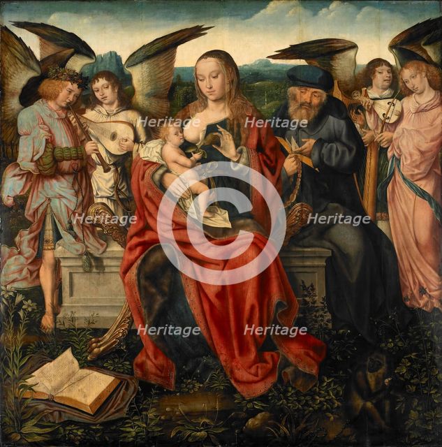 Holy Family with Music Making Angels, ca 1515.