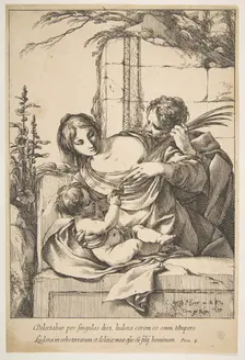 Holy Family with Palm, 1639. Creator: Laurent de la Hyre